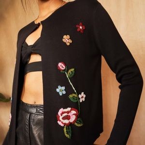 100% Silk Beaded Cardigan